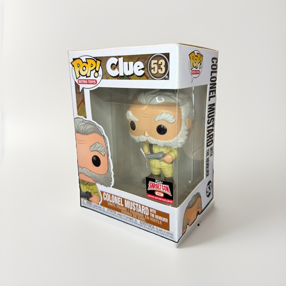 Funko POP! Retro Toys Clue Colonel Mustard with The Revolver #53 Exclusive